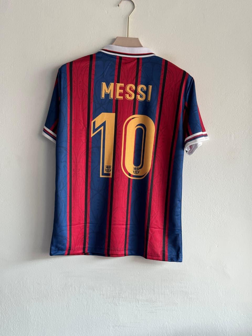 Barcelona 125th Special Edition Kit Messi Polo Five Sleeve at vamstore | Football Jersey India