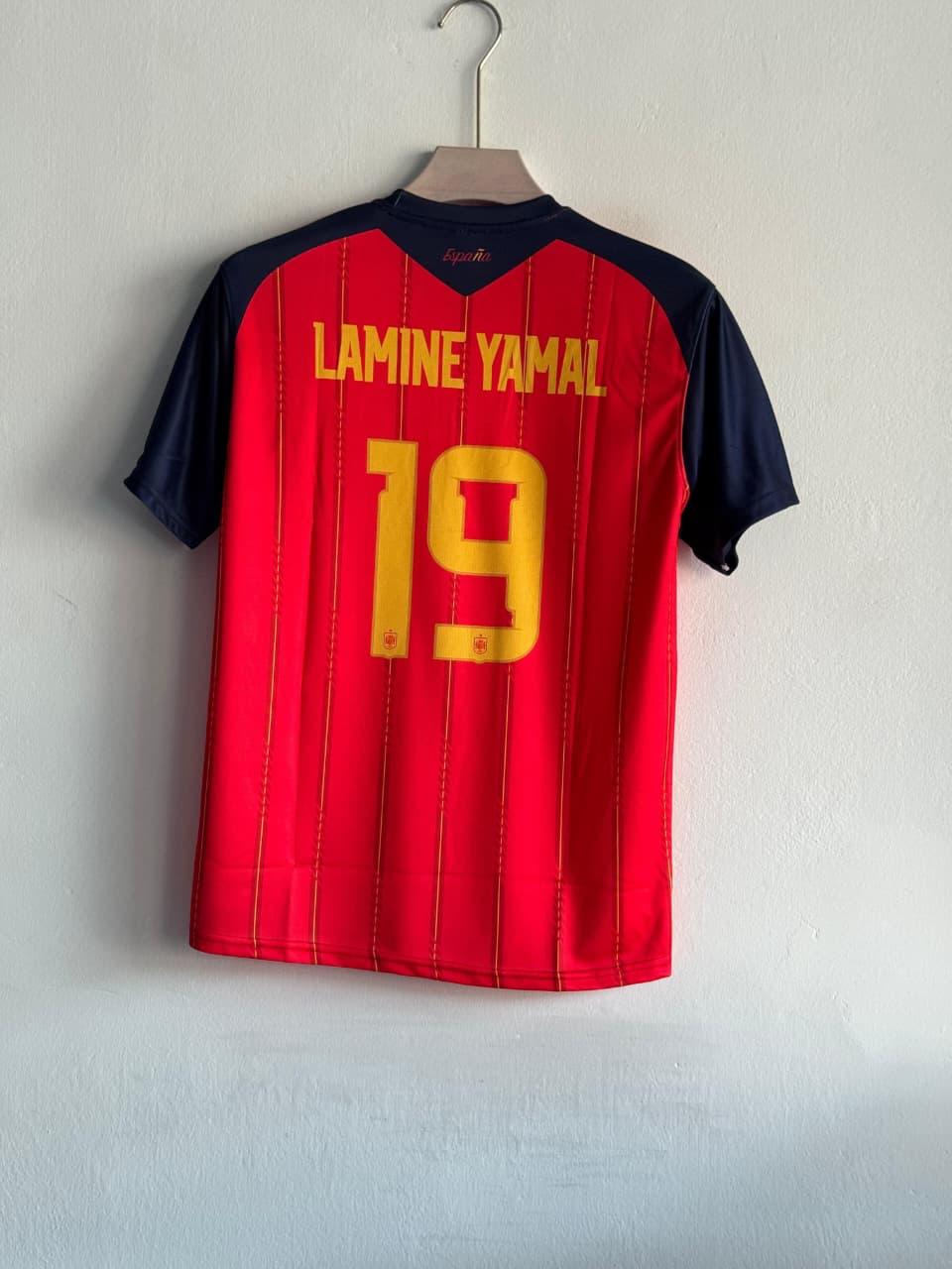 Spain 2026 Home Kit Lamine Yamal Embroidery Premium | vamstore India