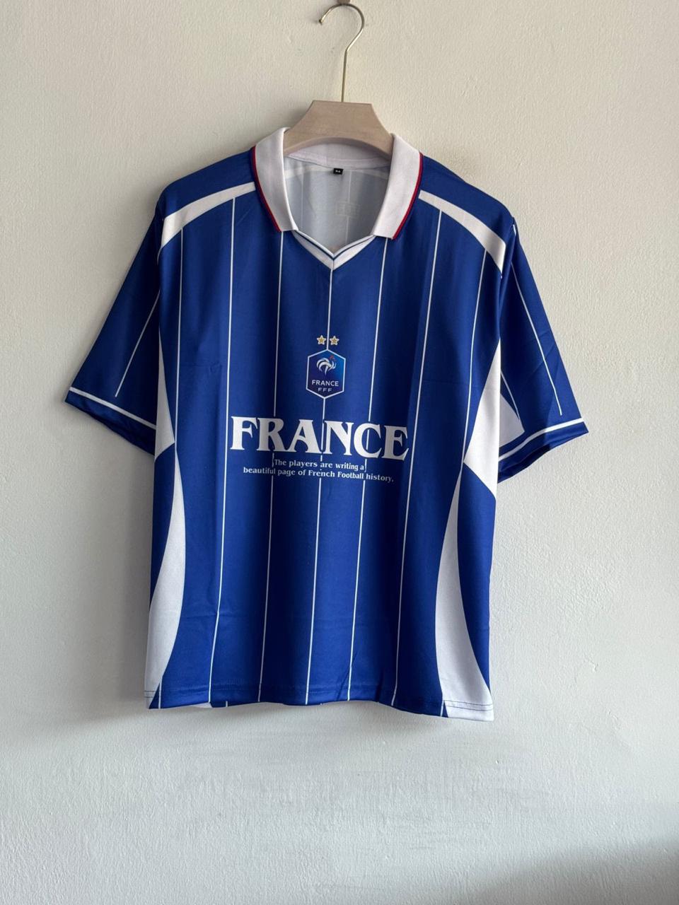 France Fantasy Kit Zidane Five Sleeve Polo at vamstore | Football Jersey India