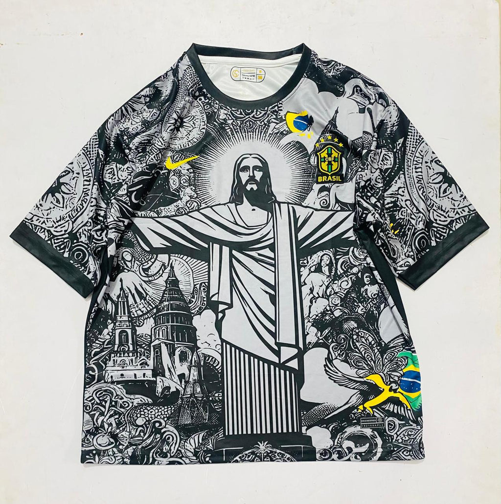 Brazil x Christ 24-25 Special Edition Kit Neymar Embroidery | vamstore India