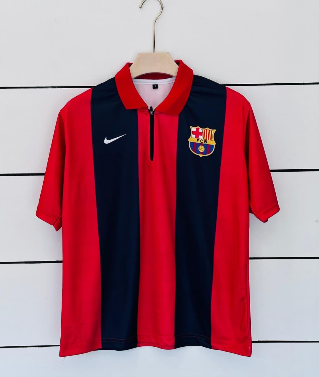 Barcelona 1999 Centenary Kit Five Sleeve Polo at vamstore | Football Jersey India
