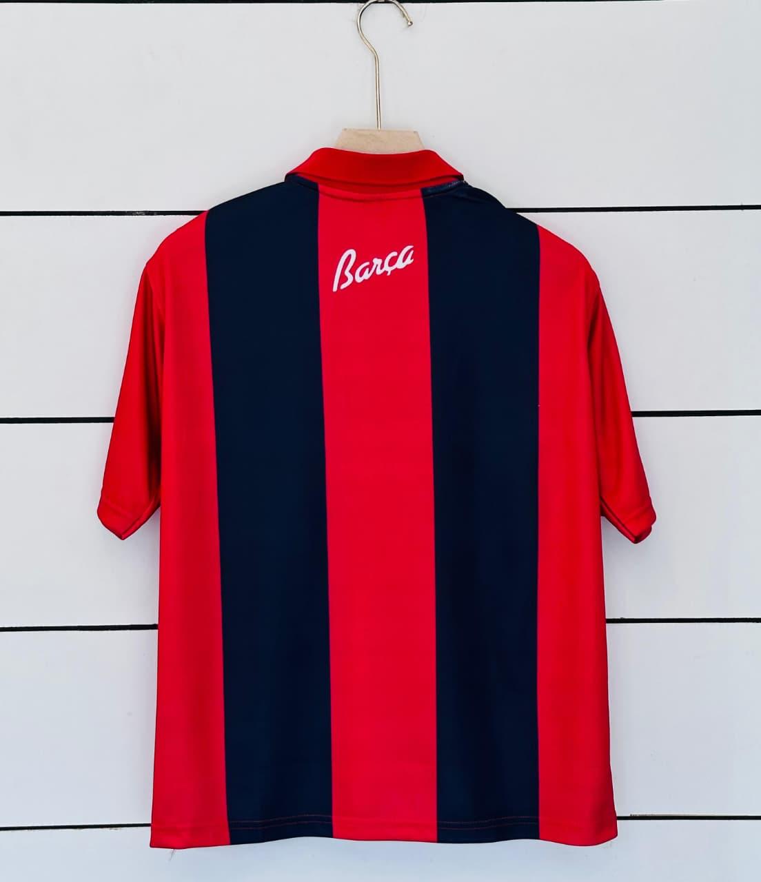 Barcelona 1999 Centenary Kit Five Sleeve Polo at vamstore | Football Jersey India
