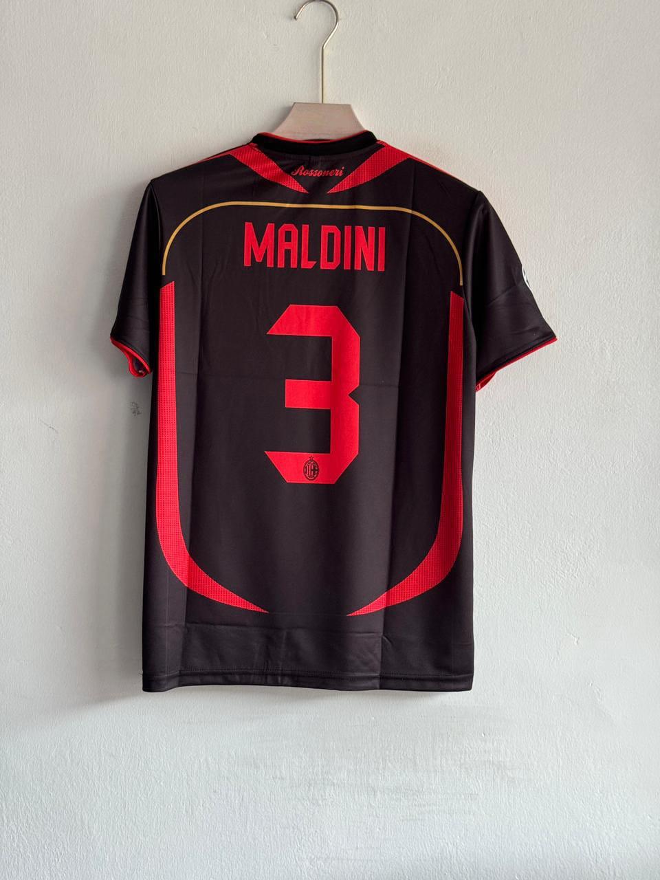 AC Milan 2006 07 Maldini Retro Kit at vamstore | Football Jersey India