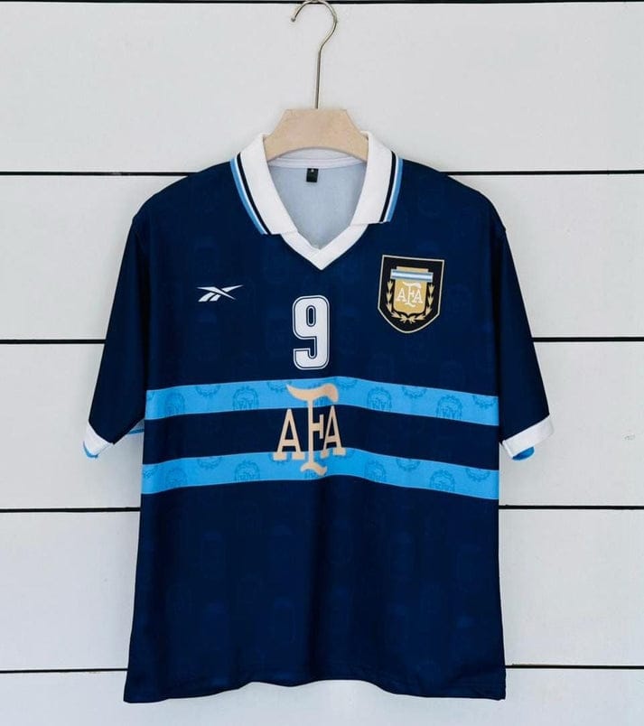 Argentina 1998 Away Kit Batistuta vamstore | Five Sleeve Polo