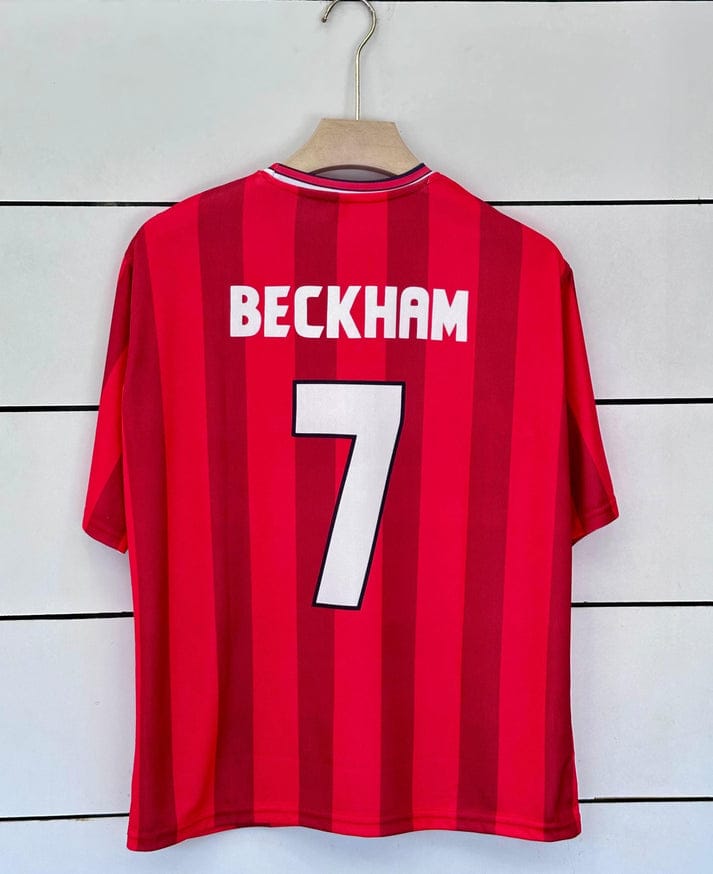England Away Kit Beckham 7 Vintage Five Sleeve Retro Jersey | vamstore