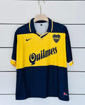 Boca Juniors Retro Home Kit Riquelme 10 Vintage Football Polo | vamstore
