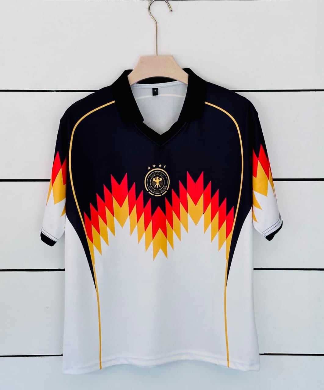 Germany Special Edition Football Jersey Flame Design Five Sleeve Polo Kit | vamstore