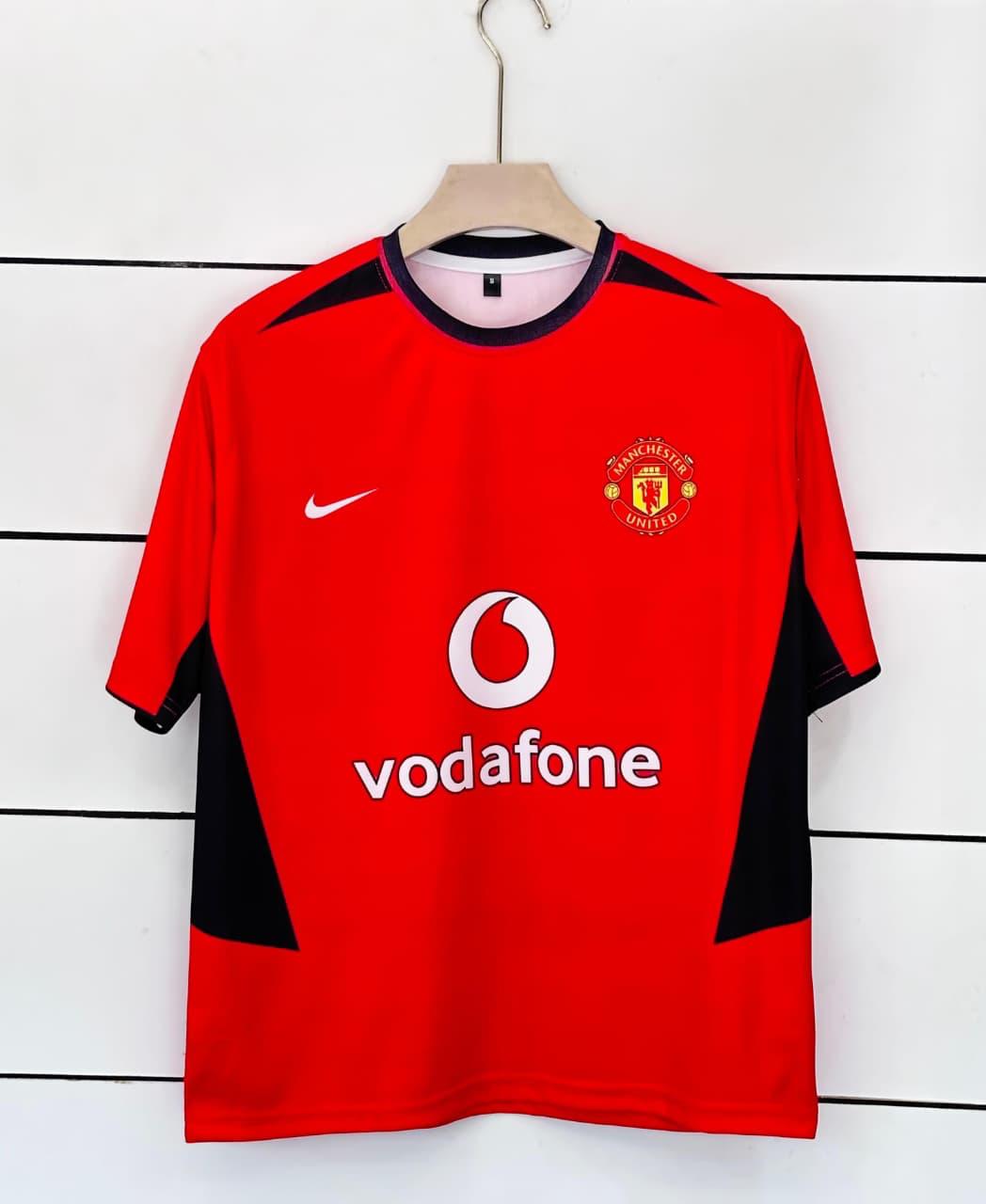 Manchester United Retro Beckham #7 Jersey Vintage 1999 Treble Era Five Sleeve Kit | vamstore