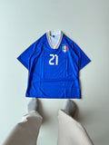 Italy 2006 Home Kit Pirlo 21 Vintage Five Sleeve Retro World Cup Jersey | vamstore
