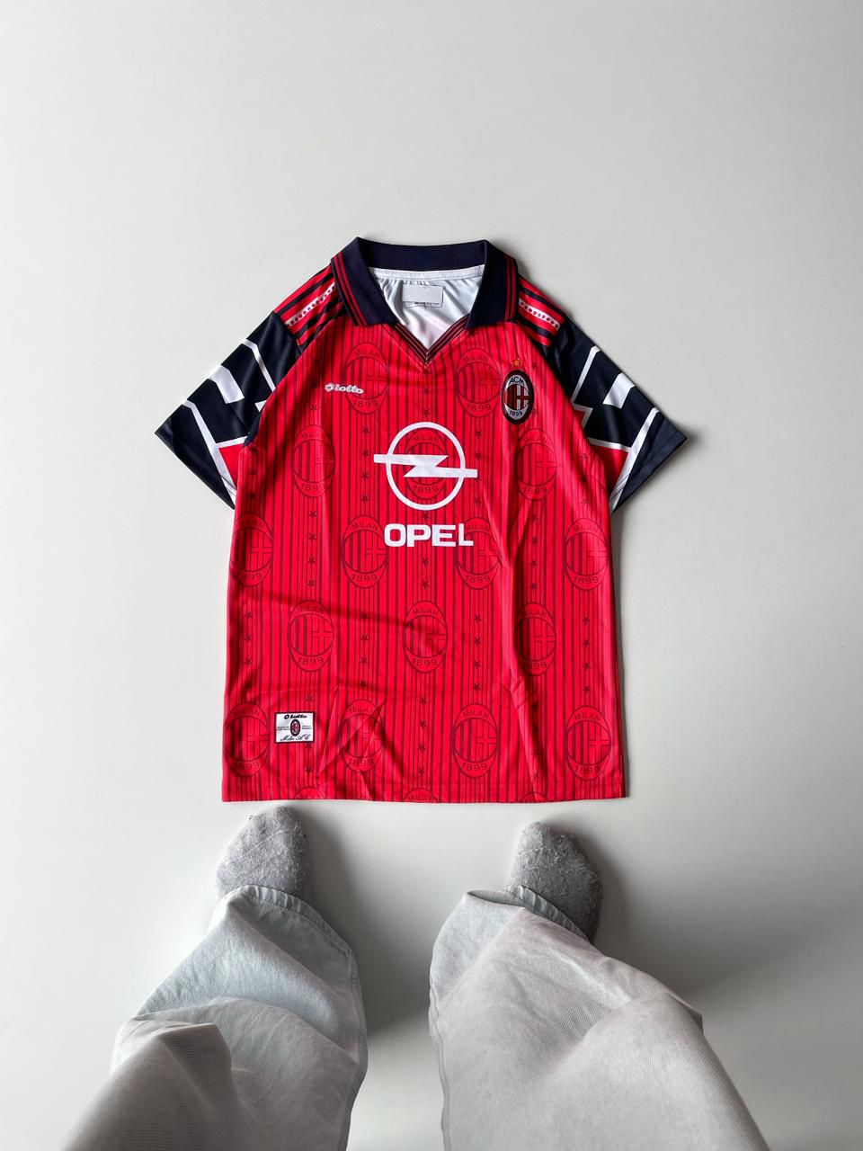 AC Milan 1995 96 Home Kit Maldini at vamstore | Football Jersey India