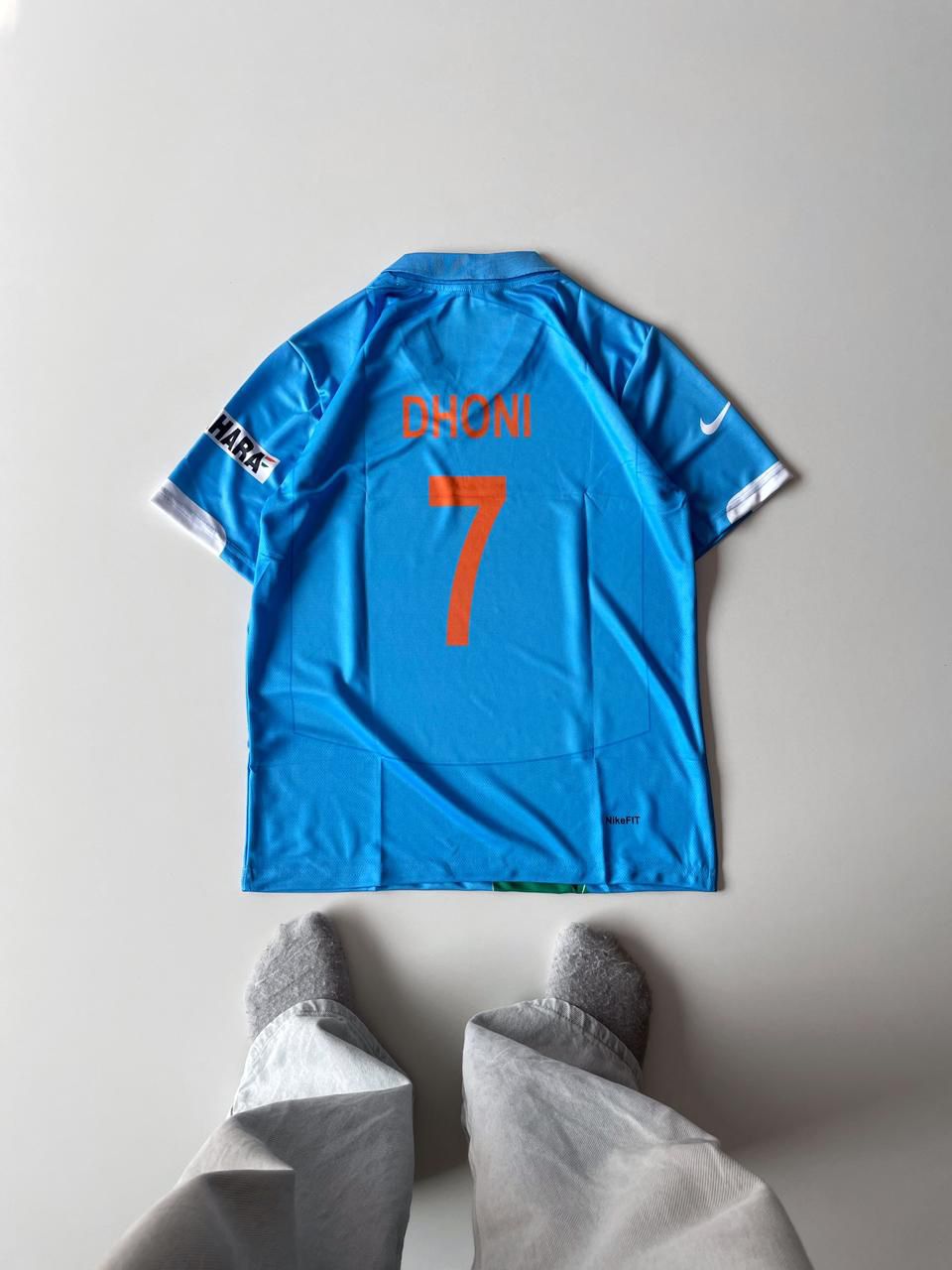 India 2011 World Cup Jersey MS Dhoni 7 at vamstore | Football Jersey India
