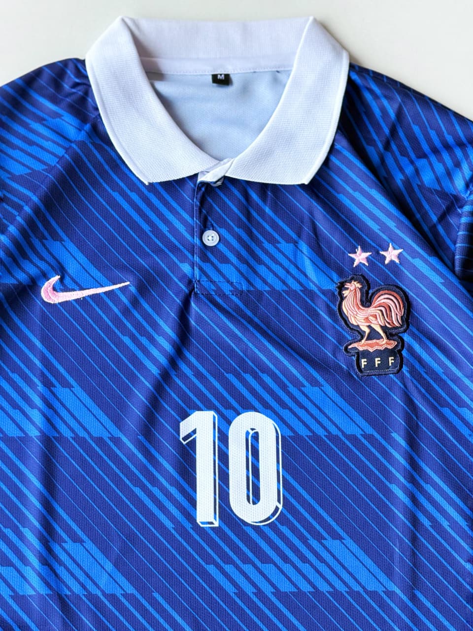France 2024 Home Kit Mbappe Polo Embroidery at vamstore | Football Jersey India