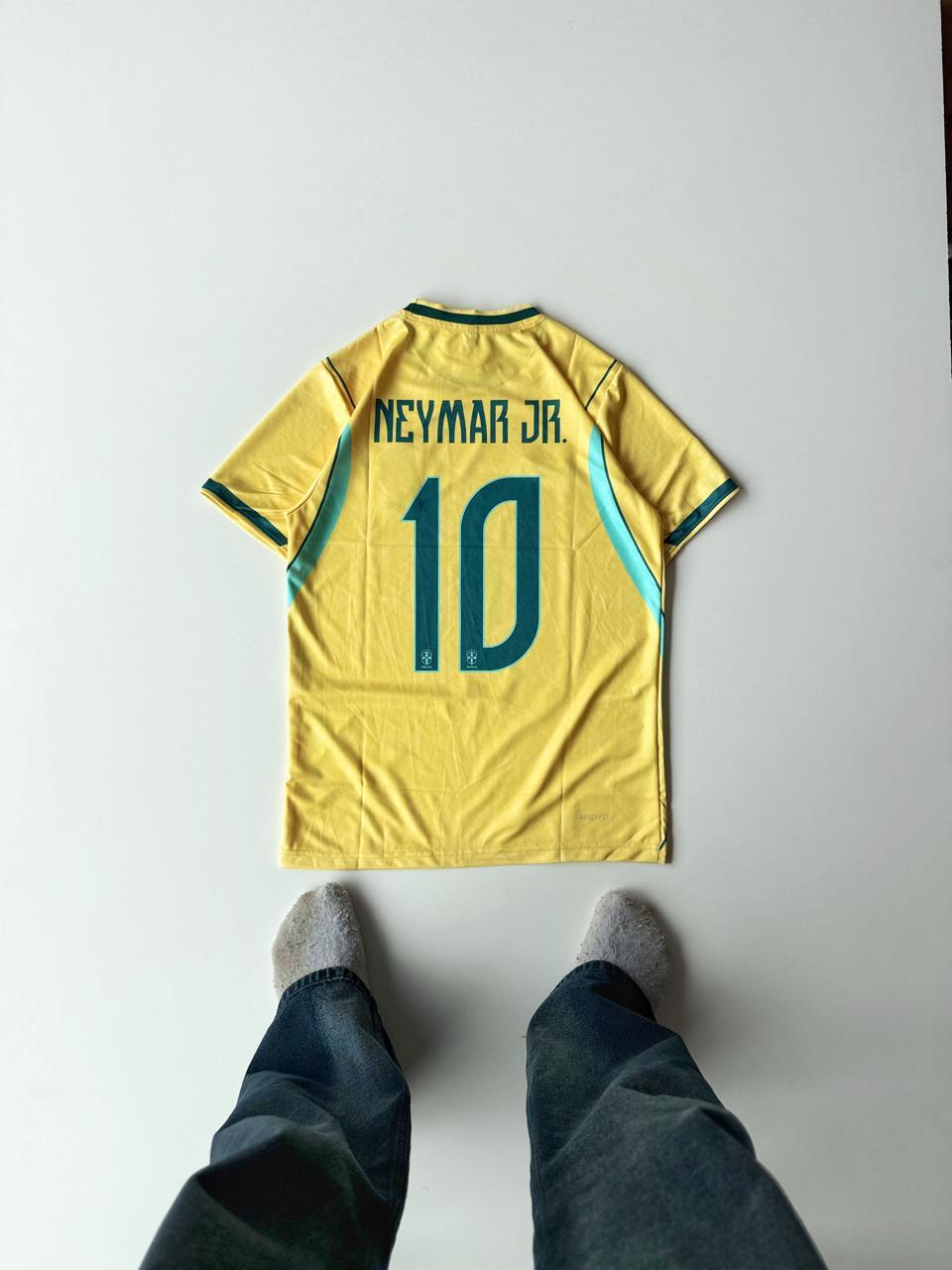 Brazil 2024 Home Kit Neymar Jr Embroidery at vamstore | Football Jersey India