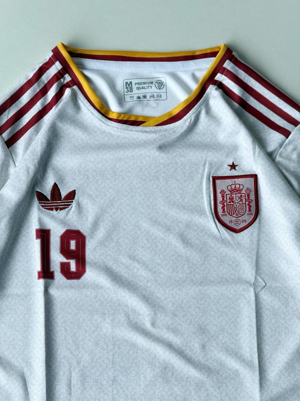 Spain 2024 Home Kit Lamine Yamal Embroidery at vamstore | Football Jersey India