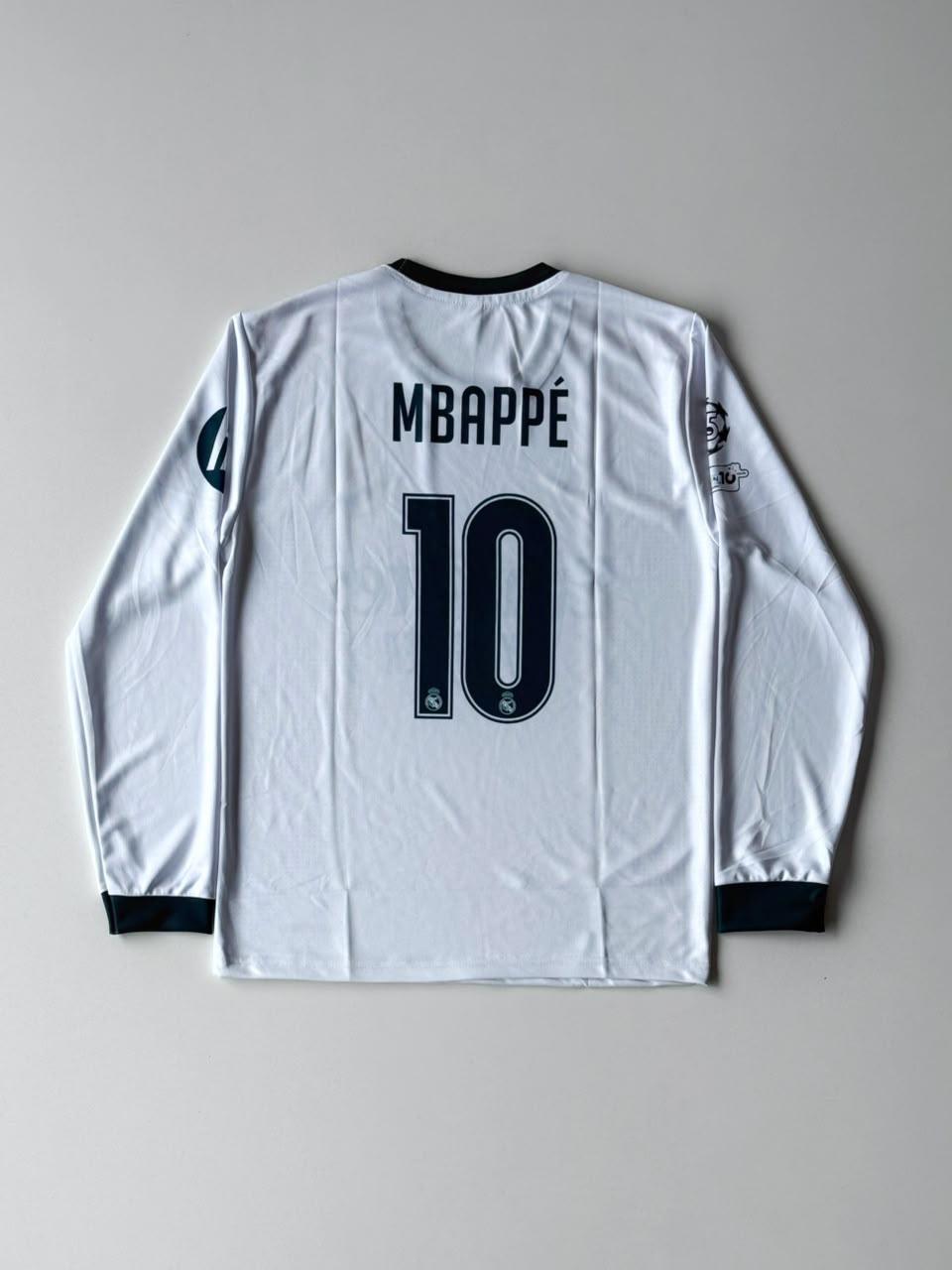 adidas Real Madrid 2026/27 Long Sleeve Home Kit Jersey – Mbappé #10 | vamstore Exclusive