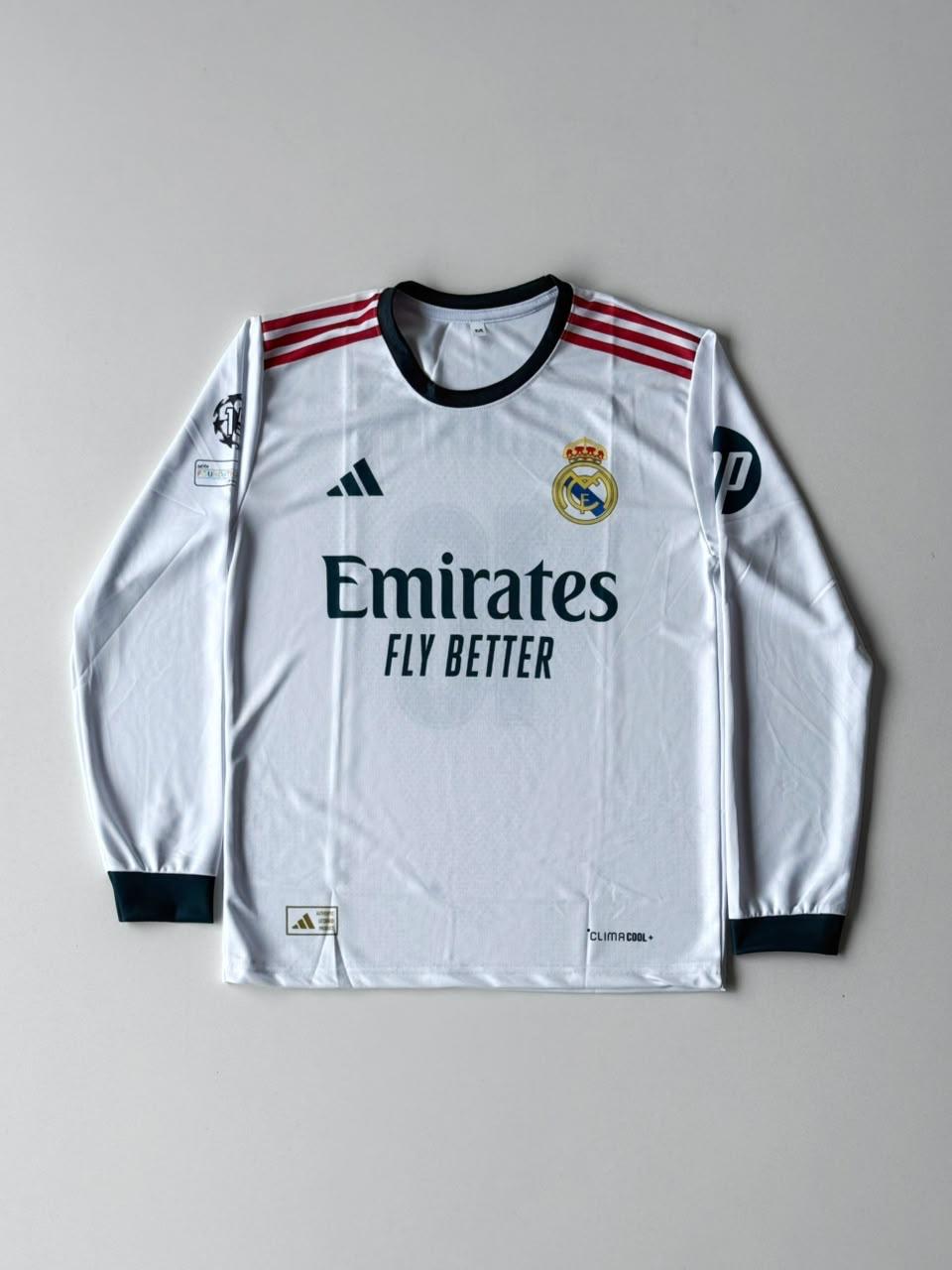 adidas Real Madrid 2026/27 Long Sleeve Home Kit Jersey – Mbappé #10 | vamstore Exclusive
