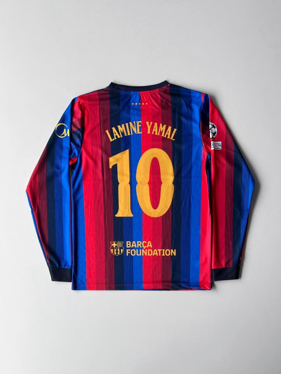 Nike Barcelona 2026/27 Long Sleeve Home Kit Jersey – Lamine Yamal #10 | vamstore Exclusive